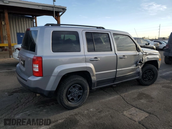 2015 Jeep Patriot Sport with VIN 1C4NJRBB1FD183478, listed as a Copart auction lot 50814495 with 83,497 mi miles and Salvage Title. Bid and sale history available at carsss.com. Image 3.
