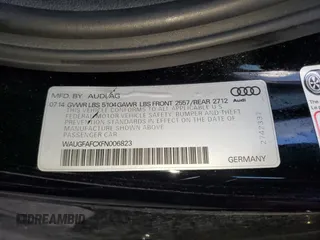 2015 Audi A6 2.0T Premium Plus with VIN WAUGFAFCXFN006823, listed as a Copart auction lot 69234902 with 147,241 mi miles. Bid and sale history available at carsss.com. Image 12.