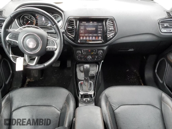 2021 Jeep Compass Limited with VIN 3C4NJDCB6MT515780, listed as a Copart auction lot 49820575 with 45,474 mi miles and Salvage Title. Bid and sale history available at carsss.com. Image 8.