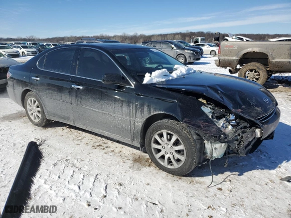 2003 Lexus ES 300 with VIN JTHBF30GX30121708, listed as a Copart auction lot 45951395 with 172,344 mi miles and Salvage Title. Bid and sale history available at carsss.com. Image 4.