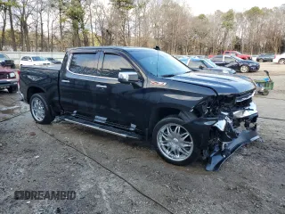 2021 Chevrolet Silverado 1500 LTZ with VIN 3GCUYGED2MG400206, listed as a Copart auction lot 44011685 with 52,249 mi miles and Salvage Title. Bid and sale history available at DreamBid. Image 4.