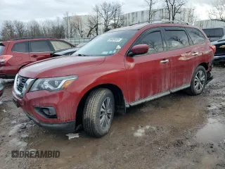 2018 Nissan Pathfinder Platinum with VIN 5N1DR2MM5JC668064, listed as a Copart auction lot 84924324 with 59,206 mi miles and Salvage title. Bid and sale history available at DreamBid. Image 1.