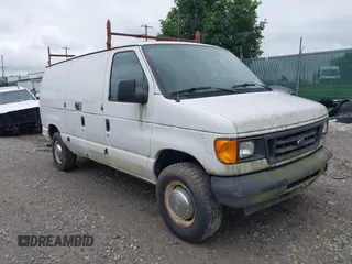 2005 Ford Econoline Cargo with VIN 1FTNE24W05HA47622, listed as a IAAI auction lot 42746642 with 165,344 mi miles and . Bid and sale history available at DreamBid. Image 1.
