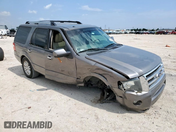2014 Ford Expedition Limited with VIN 1FMJU1K5XEEF27752, listed as a Copart auction lot 59866835 with 160,827 mi miles and Salvage title. Bid and sale history available at DreamBid. Image 4.