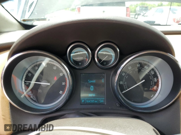2012 Buick Verano Group with VIN 1G4PS5SK8C4190076, listed as a Copart auction lot 58431335 with 164,395 mi miles and Salvage title. Bid and sale history available at DreamBid. Image 9.