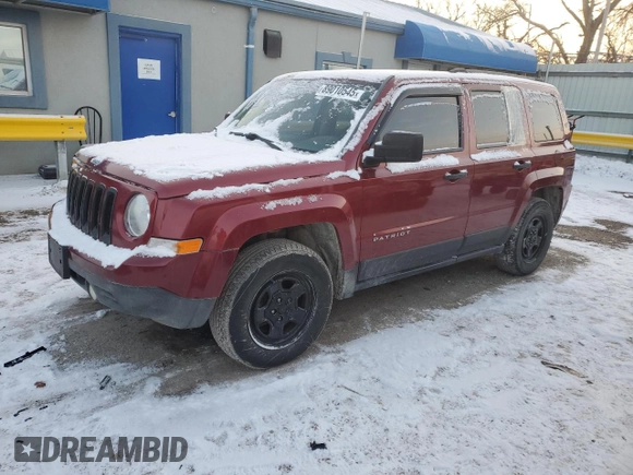 2012 Jeep Patriot Sport with VIN 1C4NJPBA8CD540761, listed as a Copart auction lot 89010545 with 103,512 mi miles and Salvage Title. Bid and sale history available at DreamBid. Image 1.