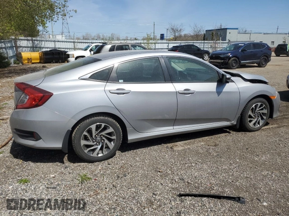 2016 Honda Civic EX with VIN 2HGFC2F79GH039243, listed as a Copart auction lot 54203875 with 121,039 mi miles and Clean Title. Bid and sale history available at DreamBid. Image 3.