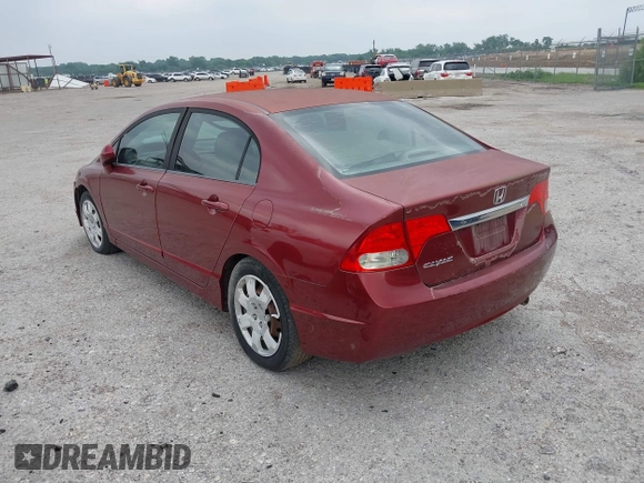2009 Honda Civic LX z VIN 19XFA165X9E037500, wystawiony jako IAAI lot #42288150 z przebiegiem 158 957 mil mil oraz . Historia ofert i sprzedaży dostępna na DreamBid. Obrazek 3.