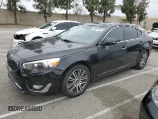 2014 Kia Cadenza Premium with VIN KNALN4D77E5122973, listed as a Copart auction lot 50920075 with 150,907 mi miles and Clean Title. Bid and sale history available at DreamBid. Image 1.