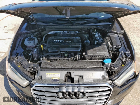 2015 Audi A3 Premium Plus with VIN WAUCCGFF2F1006648, listed as a Copart auction lot 51765155 with 131,335 mi miles and Clean title. Bid and sale history available at DreamBid. Image 11.