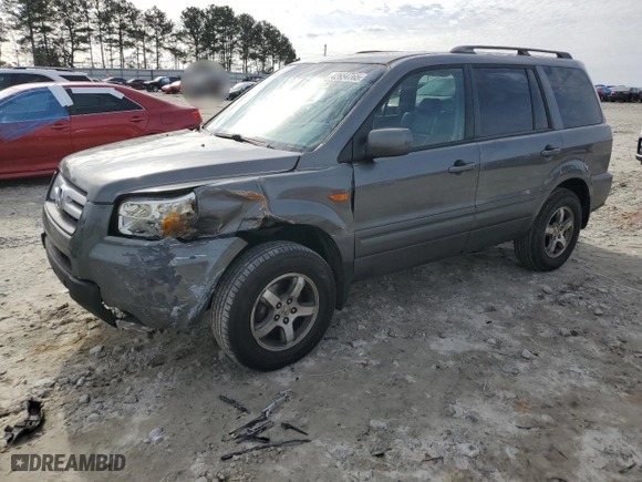 2007 Honda Pilot EX-L with VIN 5FNYF28727B021555, listed as a Copart auction lot 42654765 with 327,786 mi miles and Salvage Title. Bid and sale history available at carsss.com. Image 1.