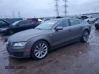 2012 Audi A7 3.0 Premium Plus with VIN WAUYGAFC5CN142077, listed as a Copart auction lot 86194124 with 100,050 mi miles and Salvage Title. Bid and sale history available at carsss.com. Image 1.
