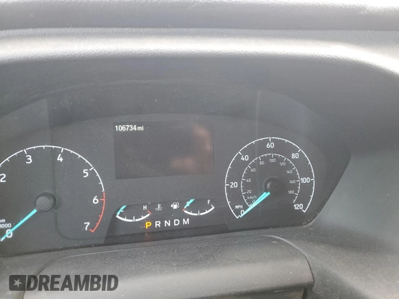 2020 Ford Transit Cargo with VIN 1FTBF4XG3LKB63896, listed as a Copart auction lot 45961475 with 106,734 mi miles and Salvage Title. Bid and sale history available at DreamBid. Image 9.