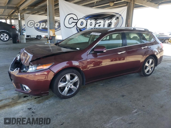 2012 Acura TSX Technology with VIN JH4CW2H67CC002250, listed as a Copart auction lot 61232245 with 223,818 mi miles and Salvage title. Bid and sale history available at DreamBid. Image 1.
