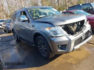 2020 Nissan Armada SL with VIN JN8AY2NC6LX516391, listed as a IAAI auction lot 41136631 with 126,722 mi miles. Bid and sale history available at carsss.com. Image 1.