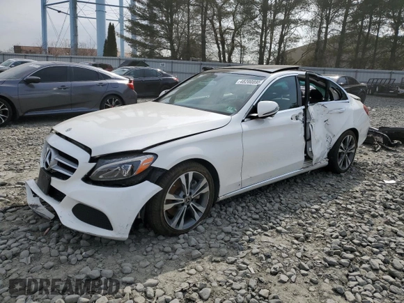 2018 Mercedes-Benz C 300 with VIN 55SWF4JB4JU264050, listed as a Copart auction lot 48200895 with Not provided miles and Salvage title. Bid and sale history available at DreamBid. Image 1.