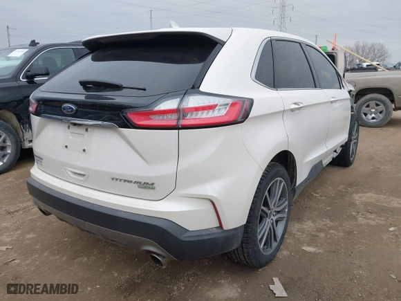 2019 Ford Edge Titanium with VIN 2FMPK3K96KBB68132, listed as a IAAI auction lot 41742275 with 91,339 mi miles. Bid and sale history available at carsss.com. Image 4.