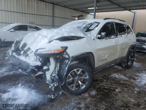 2017 Jeep Cherokee Trailhawk with VIN 1C4PJMBS5HW589959, listed as a Copart auction lot 89111525 with 123,004 mi miles and Salvage Title. Bid and sale history available at carsss.com. Image 1.