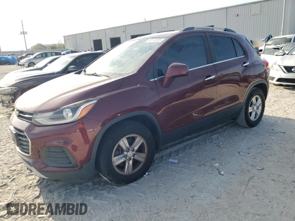 2017 Chevrolet Trax LT with VIN 3GNCJLSB0HL155955, listed as a Copart auction lot 54110195 with 135,527 mi miles and Clean Title. Bid and sale history available at DreamBid. Image 1.