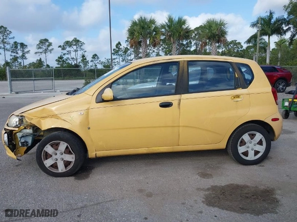 2008 Chevrolet Aveo LS with VIN KL1TD66628B207805, listed as a IAAI auction lot 41541006 with NaN miles. Bid and sale history available at carsss.com. Image 15.