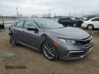 2020 Honda Civic Sedan EX with VIN 19XFC1F31LE025431, listed as a Copart auction lot 50507525 with 61,981 mi miles and Salvage Title. Bid and sale history available at carsss.com. Image 4.