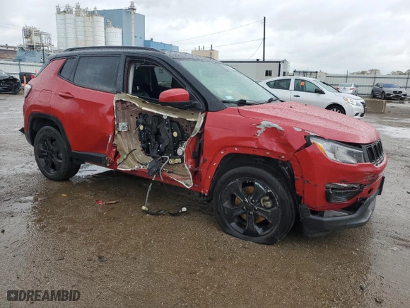 2021 Jeep Compass Altitude with VIN 3C4NJCBB3MT560977, listed as a Copart auction lot 79467924 with 57,391 mi miles and Salvage Title. Bid and sale history available at carsss.com. Image 4.