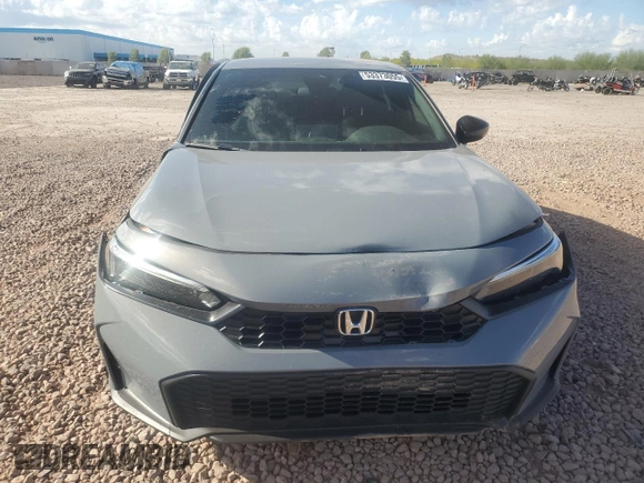 2025 Honda Civic Sport with VIN 2HGFE2F52SH537253, listed as a Copart auction lot 53373055 with 7,419 mi miles and Salvage title. Bid and sale history available at DreamBid. Image 5.
