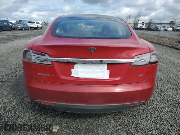 2013 Tesla Model S with VIN 5YJSA1CN9DFP19743, listed as a Copart auction lot 49555255 with 0 mi miles and Salvage Title. Bid and sale history available at carsss.com. Image 6.
