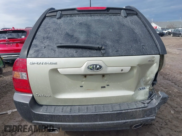 2005 Kia Sportage LX with VIN KNDJF723457135158, listed as a IAAI auction lot 41700735 with 88,200 mi miles and . Bid and sale history available at carsss.com. Image 16.