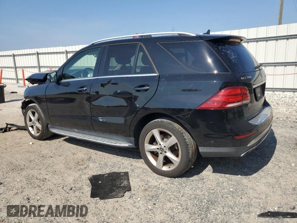 2017 Mercedes-Benz GLE 350 with VIN 4JGDA5JB7HA936033, listed as a Copart auction lot 62459315 with 141,396 mi miles and Salvage title. Bid and sale history available at DreamBid. Image 2.