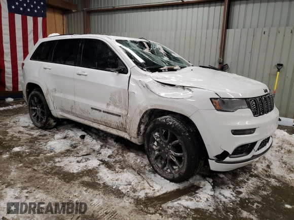 2021 Jeep Grand Cherokee High Altitude with VIN 1C4RJFCG5MC736971, listed as a Copart auction lot 42074705 with 37,490 mi miles and Salvage title. Bid and sale history available at DreamBid. Image 4.