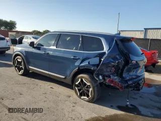 2024 Kia Telluride S with VIN 5XYP64GC3RG489652, listed as a Copart auction lot 61755995 with 9,479 mi miles and Salvage title. Bid and sale history available at DreamBid. Image 2.