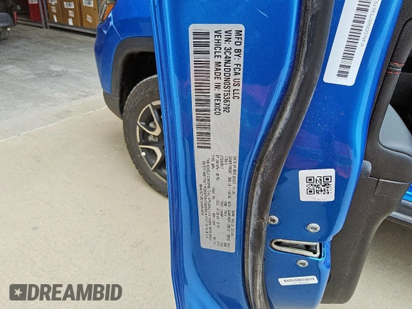 2025 Jeep Compass Trailhawk with VIN 3C4NJDDN0ST536792, listed as a Copart auction lot 61690425 with 14,512 mi miles and Clean title. Bid and sale history available at DreamBid. Image 13.