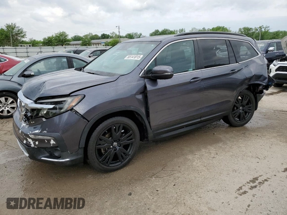 2021 Honda Pilot Special Edition with VIN 5FNYF5H25MB023088, listed as a Copart auction lot 55141015 with 66,163 mi miles and Salvage title. Bid and sale history available at DreamBid. Image 1.