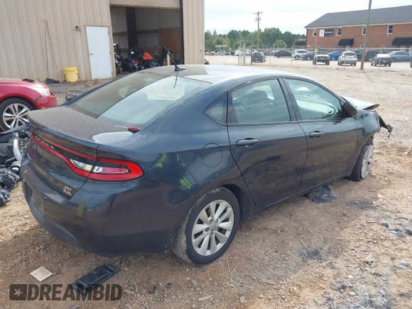 2014 Dodge Dart SXT with VIN 1C3CDFBB2ED803321, listed as a IAAI auction lot 41357924 with 1 mi miles. Bid and sale history available at carsss.com. Image 4.