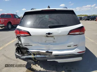 2022 Chevrolet Equinox RS with VIN 3GNAXWEV5NS113344, listed as a Copart auction lot 54117825 with 37,261 mi miles and Salvage title. Bid and sale history available at DreamBid. Image 6.
