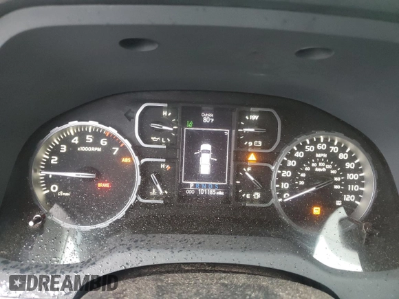 2020 Toyota Tundra 2WD SR with VIN 5TFRY5F15LX258524, listed as a Copart auction lot 70369254 with 101,185 mi miles and Salvage Title. Bid and sale history available at carsss.com. Image 9.