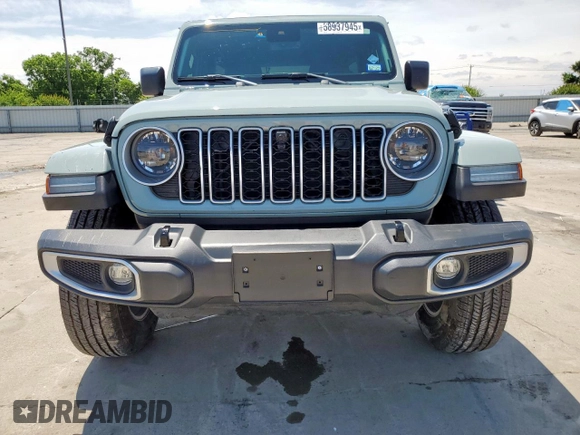 2024 Jeep Wrangler Sahara with VIN 1C4PJXEN6RW106911, listed as a Copart auction lot 58937945 with 13,948 mi miles and Salvage title. Bid and sale history available at DreamBid. Image 5.