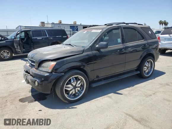 2006 Kia Sorento LX with VIN KNDJD733365525072, listed as a Copart auction lot 60260835 with 128,572 mi miles and Salvage title. Bid and sale history available at DreamBid. Image 1.