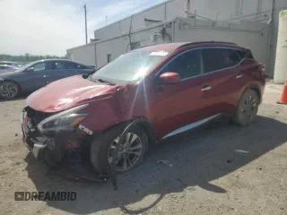 2018 Nissan Murano SV with VIN 5N1AZ2MH8JN135264, listed as a Copart auction lot 57483125 with 119,279 mi miles and Salvage title. Bid and sale history available at DreamBid. Image 1.