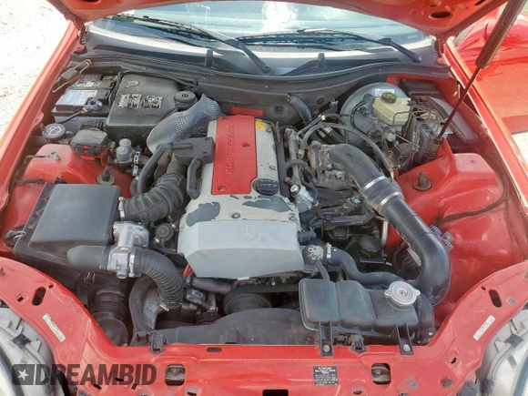 2000 Mercedes-Benz SLK 230 Kompressor with VIN WDBKK47F2YF156715, listed as a Copart auction lot 63873805 with 140,706 mi miles and Salvage title. Bid and sale history available at DreamBid. Image 11.