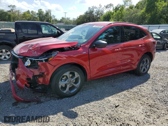 2024 Ford Escape ST-Line with VIN 1FMCU0MZ5RUB10330, listed as a Copart auction lot 55048045 with 2,844 mi miles and Non Repairable. Bid and sale history available at DreamBid. Image 1.