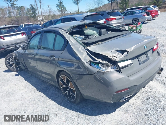 2021 BMW 5 Series 540i xDrive with VIN WBA73BJ09MCG10189, listed as a IAAI auction lot 41810393 with Not provided miles and . Bid and sale history available at DreamBid. Image 3.