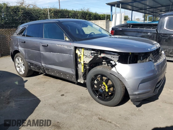 2021 Land Rover Range Rover Velar S with VIN SALYJ2EX4MA327091, listed as a Copart auction lot 45552485 with 24,922 mi miles and Salvage Title. Bid and sale history available at carsss.com. Image 4.