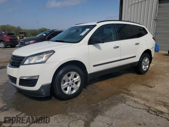 2013 Chevrolet Traverse LS with VIN 1GNKRFED0DJ105822, listed as a Copart auction lot 51746665 with 71,273 mi miles and Salvage Title. Bid and sale history available at carsss.com. Image 1.
