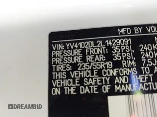 2020 Volvo XC60 Inscription z VIN YV4102DL2L1429091, wystawiony jako IAAI lot #41608817 z przebiegiem Nie podano mil oraz . Historia ofert i sprzedaży dostępna na DreamBid. Obrazek 9.
