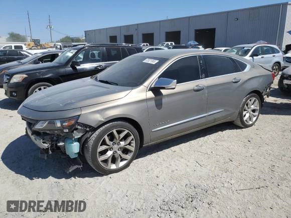 2018 Chevrolet Impala Premier with VIN 2G1125S3XJ9135697, listed as a Copart auction lot 52821965 with 122,546 mi miles and Salvage Title. Bid and sale history available at DreamBid. Image 1.