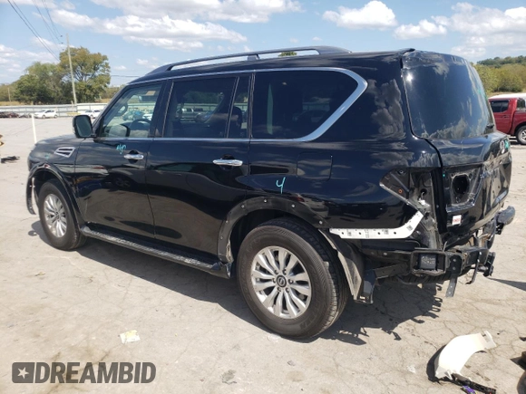 2023 Nissan Armada SV with VIN JN8AY2AC7P9180329, listed as a Copart auction lot 71796494 with 30,910 mi miles and Salvage Title. Bid and sale history available at carsss.com. Image 2.