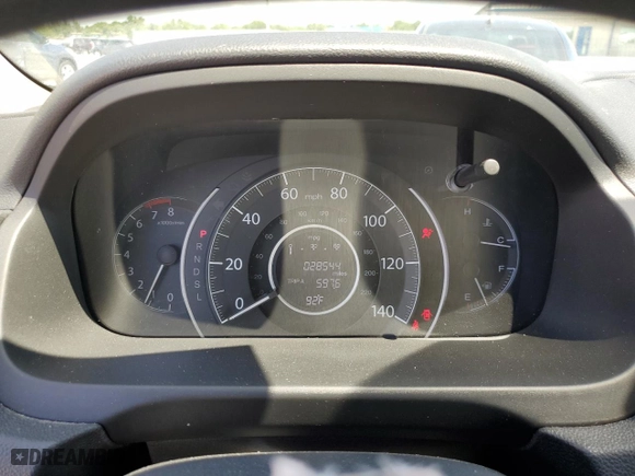 2015 Honda CR-V EX with VIN 3CZRM3H58FG706855, listed as a Copart auction lot 52007105 with 28,544 mi miles and Salvage Title. Bid and sale history available at carsss.com. Image 9.