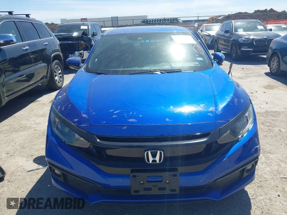2021 Honda Civic Sedan Sport with VIN 19XFC2F85ME002091, listed as a IAAI auction lot 41810445 with 37,541 mi miles. Bid and sale history available at carsss.com. Image 13.